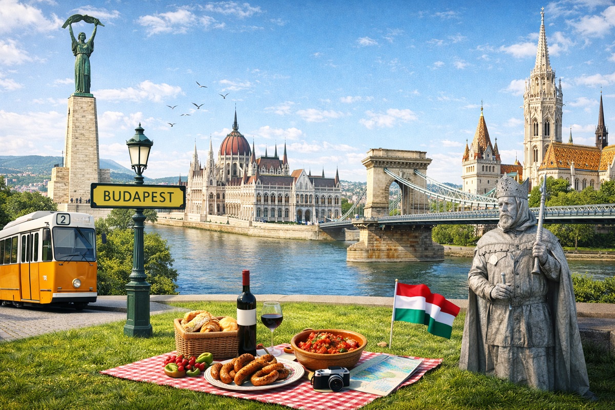 מפת האטרקציות החינמיות בבודפשט