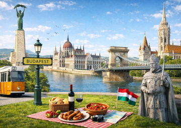 מפת האטרקציות החינמיות בבודפשט