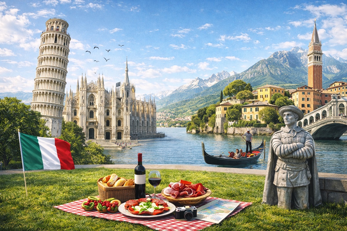 מפת האטרקציות החינמיות בצפון איטליה