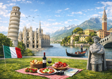 מפת האטרקציות החינמיות בצפון איטליה